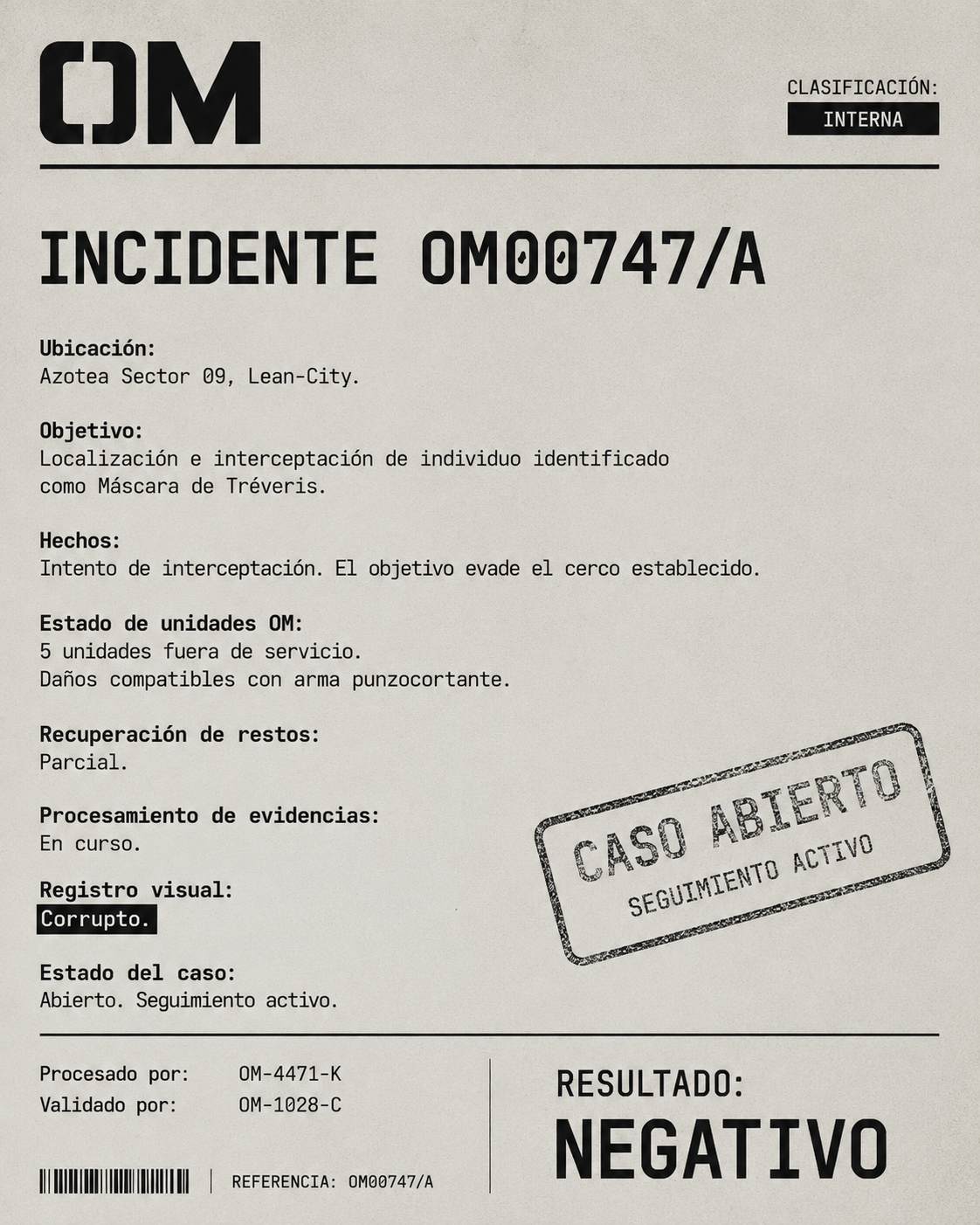 mascara treveris informe